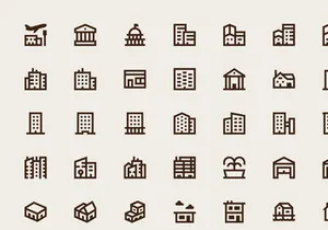 Buildings icons