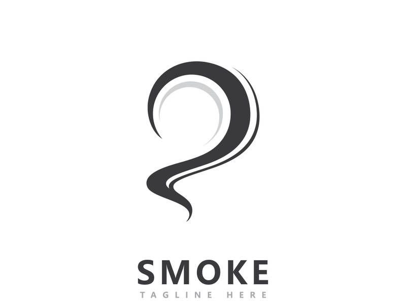 Smoke logo icon vector design inspiration