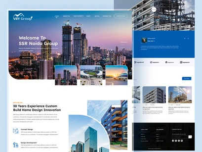 Real Estate Website Home UI Design