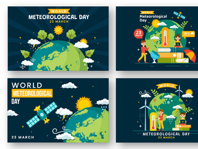 12 World Meteorological Day Illustration