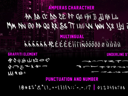 Amperas - Graffiti Font
