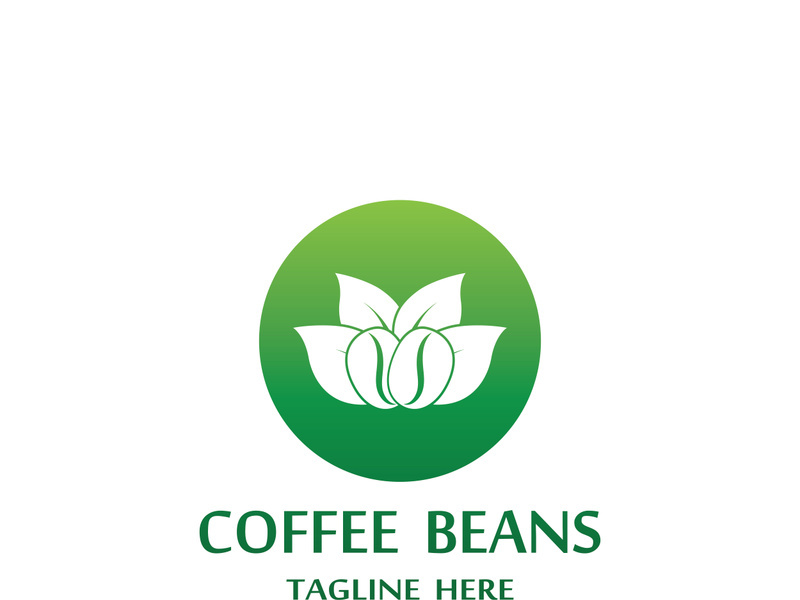 Premium coffee bean logo design.