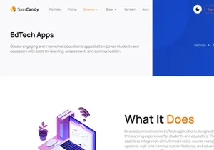 SaaSCandy Free Nextjs Website Template