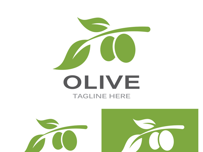 Olive fruit logo design.