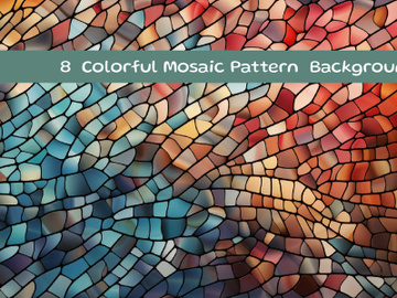 Colorful mosaic pattern background preview picture