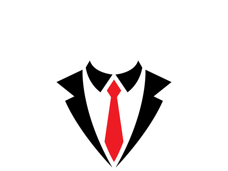 Tuxedo man logo and symbols template