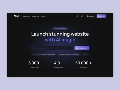 Cricket v1.0 - AI Website Builder SaaS Platform for Prompt-Based Site Generation