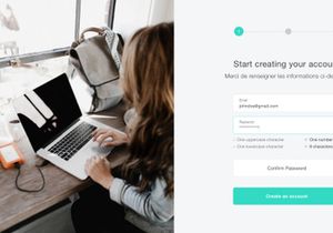 Sign up process with authentication method – XD