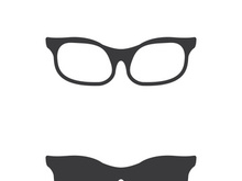 Glasses symbol vector icon