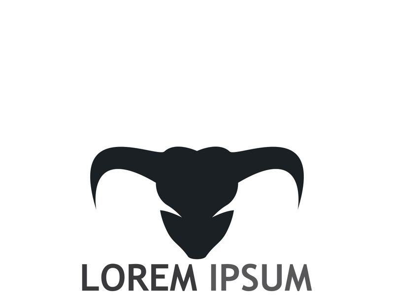 bull head horn logo