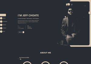 Personal Portfolio Website Landing Page Template Design