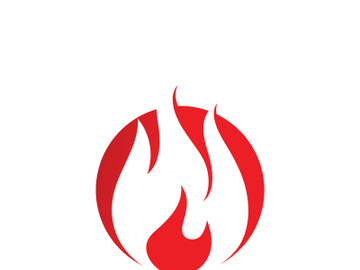 Fire Flame Logo design vector template preview picture
