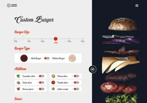 Customize your Sandwich | Daily UI challenge - Day 033/100