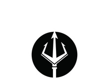 Trident Logo Template vector icon illustration design