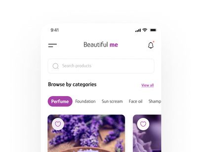 Online/ Retail Skincare Products App