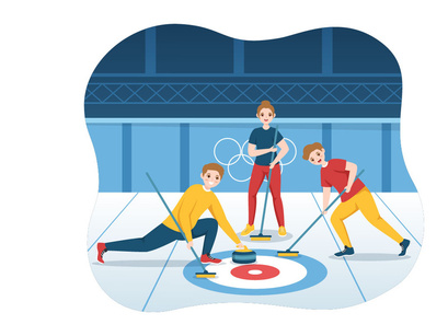 10 Curling Sport Illustration