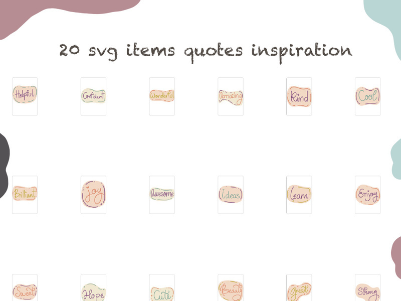 Illustration stamps stickers icons quotes inspiration images pictures icons