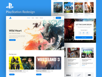 PlayStation Website Redesign preview picture