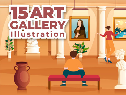 15 Art Gallery Museum Illustration