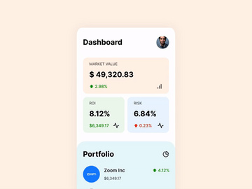 Investment Tracker | Framer Magic Motion preview picture