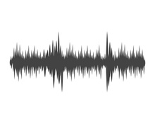 Sound waves vector illustration