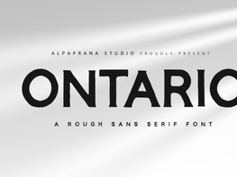 Ontario - Rough Sans Font preview picture