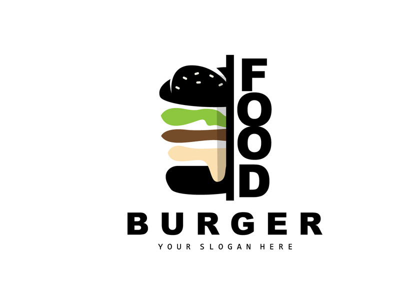 Burger Logo, Fast Food Design