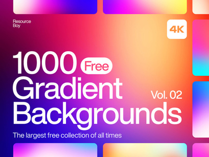 1000 Free Gradient Backgrounds Vol. 02
