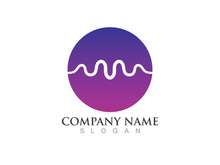 Sound wave equalizer logo vector