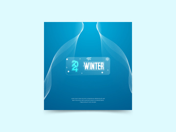 2024 Winter Social Media Post Template Design preview picture