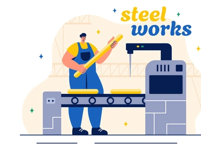 14 Steelworks Illustration