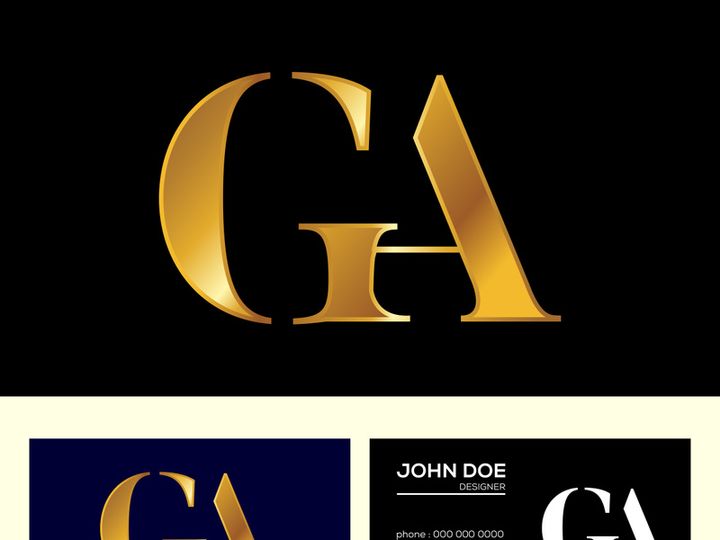 Initial Monogram Letter A G Logo Design Vector. Graphic Alphabet Symbol For Corporate Business