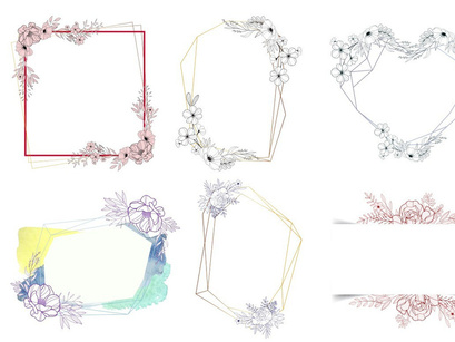 Hand-Drawn Floral Vector Collection
