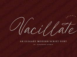 Vacillate - Script Font preview picture
