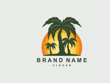Palm Tree Logo, Beach Vector, Summer Design preview picture
