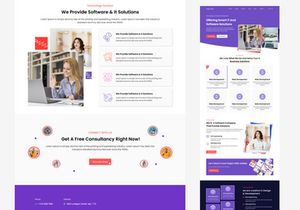 Software Company website design