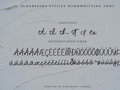 Almareesha - Stylist Signature Handwritting Font