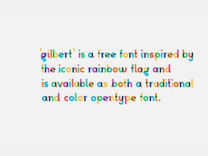 Gilbert Free Animated Typeface