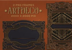 Free ArtDeco Frames & Letters