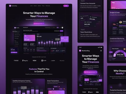 NestLanding - Fintech SAAS Landing Page