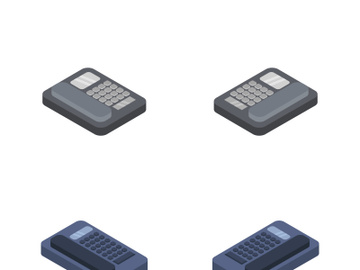 isometric business phone preview picture