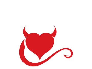 Devil horn Vector icon design illustration logo Template preview picture
