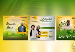 Ramadan Webinar Event Social Media Post template