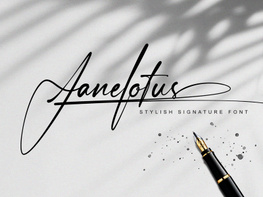 Janelotus - Signature Font preview picture