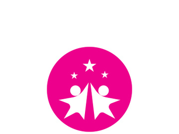 People star logo design to achieve a success or dream. preview picture