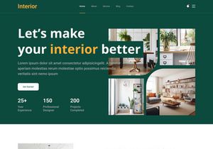 Interior - Interior Landing page design