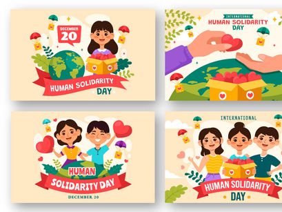 13 International Human Solidarity Day Illustration