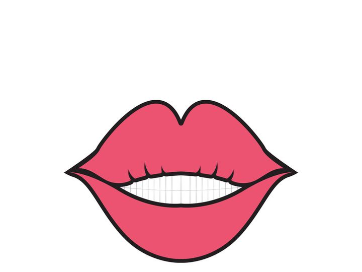 Woman's lips icon vector illustration design template