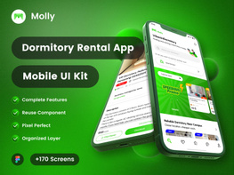 Molly - Dormitory Rental UI Kit preview picture