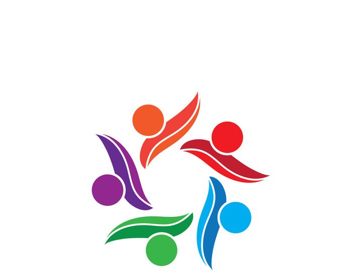 Community logo business template and icon people vector
